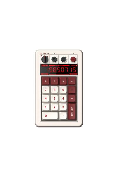 Hype Store لوحة أرقام ميكانيكية ريترو 18 من 8BitDo، تدعم وضع الآلة الحاسبة، ل...