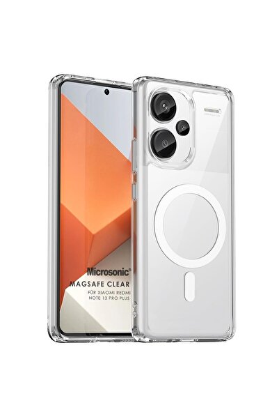 Hype Store Redmi 13 Pro Plus 5G için Kılıf MagSafe Sararmaz Şeffaf [Redmi 13 ...