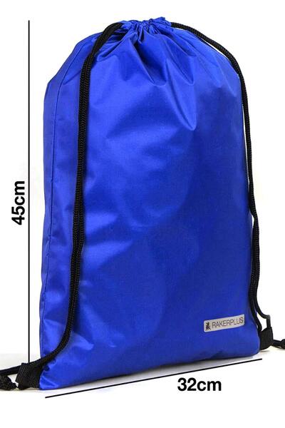 Rakerplus Saks Blue 32X45 cm Waterproof Drawstring Football Boots and Sports Bag