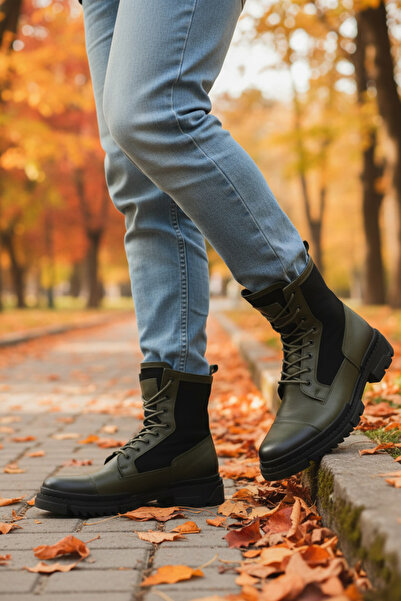 Vojo Bull Askeri Erkek Postal Bot Kaymaz Taban Haki