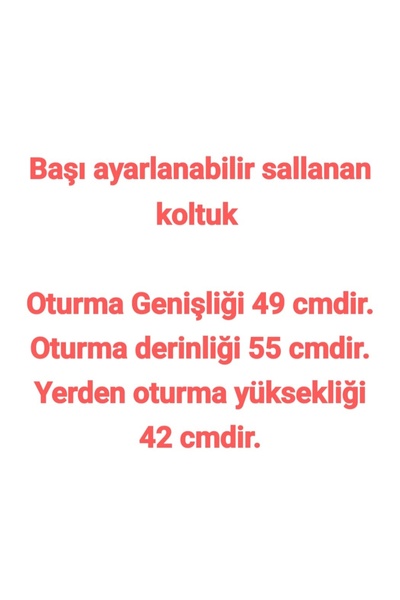 BEYLERBEYİ Başı ayarlanabilir sallanan koltuk, sallanan koltuk