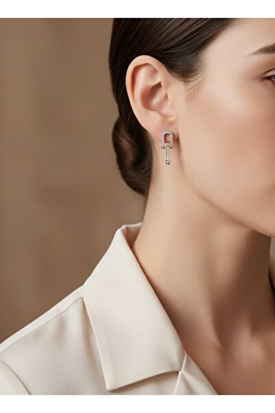 Toka Delisi High Quality Colorfast Dangle Jewelled Steel Earrings