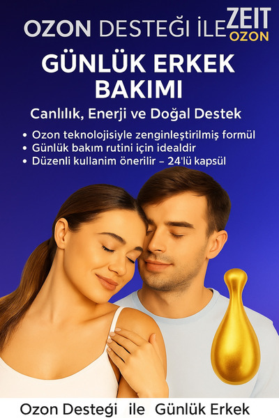 ZEİT OZON Erkek Özel Bölge Bakımı ve Genital Hijyen İçin Doğal Ozon 48’li