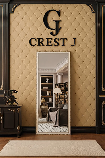 Crestj Full-Length Mirror 1.6m x 50cm, Wall and Floor Mirror, Aluminum Frame in Burly Wood