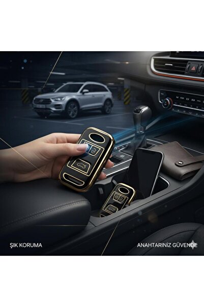 Space Metalize Koruyucu anahtar kabı Omoda 5 - Tiggo 8 uyumlu Premium