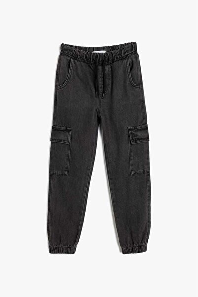 Koton Pantaloni de jogging pentru băieți, din bumbac, cu buzunare