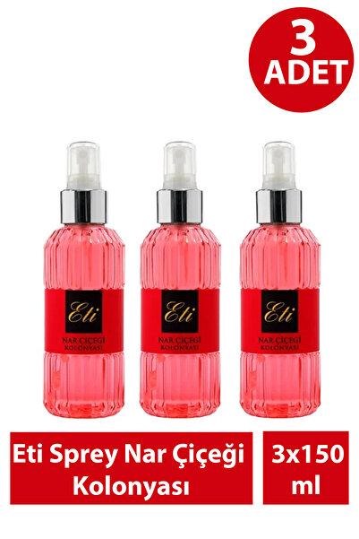 Eti humanlife Sprey Nar Çiçeği Kolonyası 150 ml 3 Adet