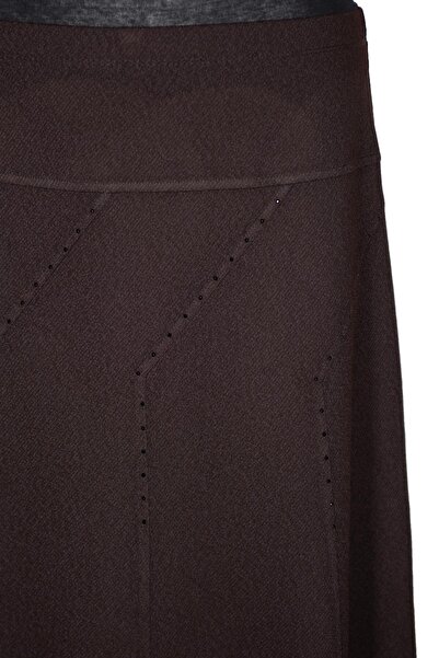 HESNA Γυναικεία φούστα Seher Winter Plus Size, χωρίς επένδυση, από λάτικο