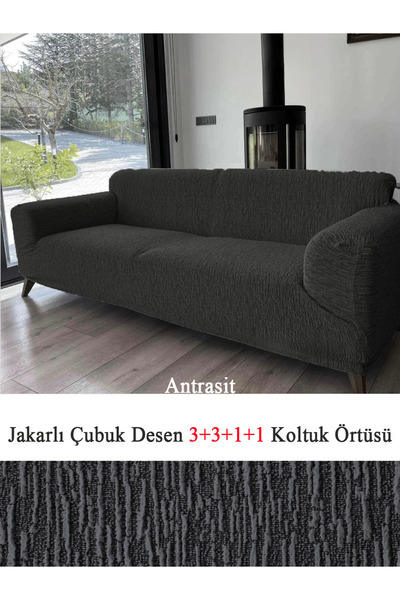 upmall 3-місний жакардовий чохол для крісла - чохол Chester