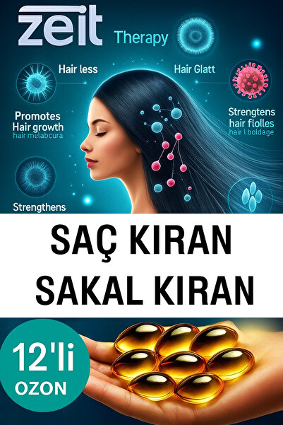 ZEİT OZON 🌿 Saç ve Sakal Kırılmalarına Karşı Doğal Ozon Bakım Kapsülleri | Zeitozone 12’li Set