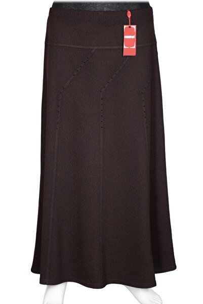 HESNA Γυναικεία φούστα Seher Winter Plus Size, χωρίς επένδυση, από λάτικο