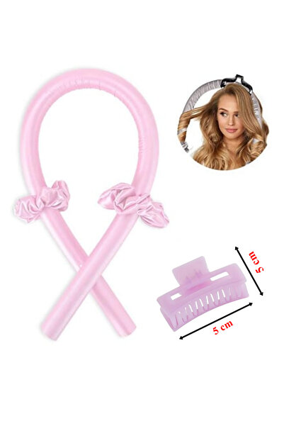 Kezban Tekstil Isısız Saç Şekillendirme Seti - Saten Gece Bigudisi - Saç Sosisi 4 PARÇA