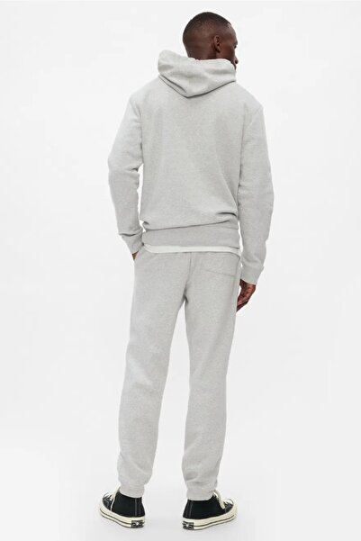 GAP V-Herıtage 500382 Logo Logo Fleece Jogger Fransız Havlu Kumaş Erkek Eşofman Altı GRİ