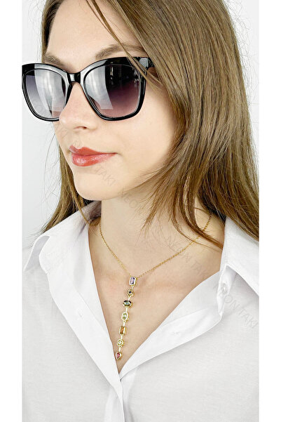 Neon Takı by Atalay قلادة، ستانلس ستيل لا يفقد بريقه، موديل Y، بسبعة عناصر مف...