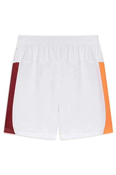 Puma Galatasaray S.k. Shorts 25/26 İç Saha Parçalı Şort Erkek Futbol Şortu BEYAZ-KIRMIZI