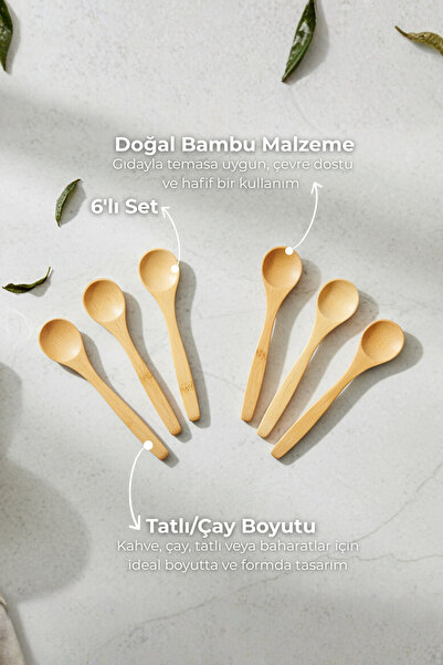 Bambum Rino 6 Parça Çay Kaşık B0772