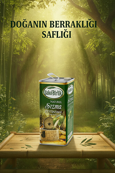 VAKIFBİRLİK ZEYTİNYAĞI Natürel Sızma Zeytinyağı Doğal Serisi 5 Litre Soğuk Sıkım