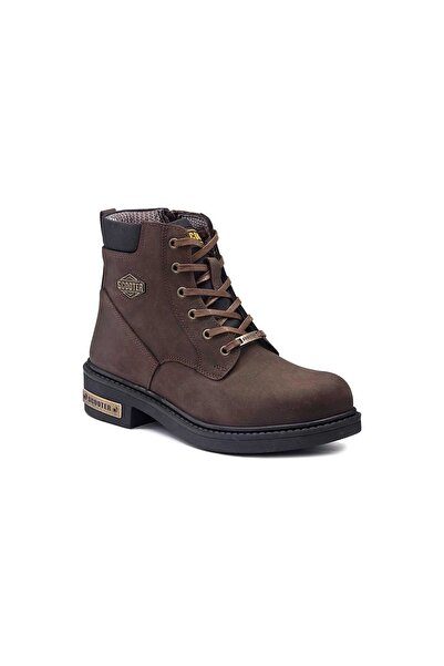 Scooter Δερμάτινες Μπότες Σκούρο Καφέ G5121CKO