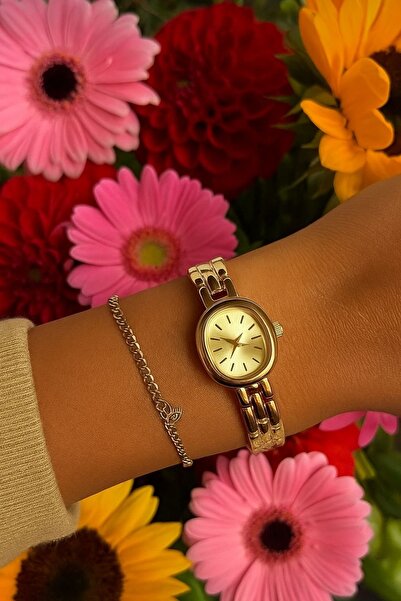 Love The Wind ساعة يد نسائية أنيقة بتصميم دائري بسيط وحزام رفيع