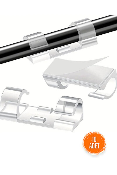 Beatitude Kablo Sabitleyici 10 Adet Aparat Ev Kablo Toplayıcı Kablo Saklama K...