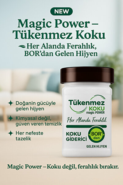 Magic Power Tükenmezkoku giderici oto araç kokusu Amber kokusu 125gr