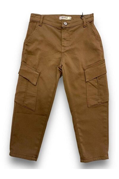 Zekids Αγόρι ελαστικό παντελόνι Cargo με τσέπες