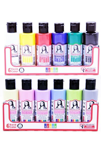 Monalisa Südor Mona Lisa 12x70ml Akrilik Boya - Normal + Chalky SD150-X15