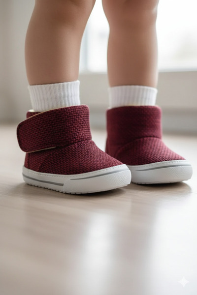 Babexi First Step Winter Booties |   Non-Slip Sole Newborn Baby Shoes (Put on and Take Off)