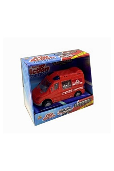 OYUNCAK STORE Frictional Minibus Ambulance Fire Engine Police Cargo Car