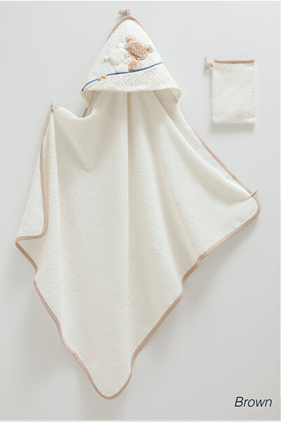 Caramell منشفة قماط لحديثي الولادة مقاس 82^90 سم و1 منشفة قماط منقوشة على شكل...