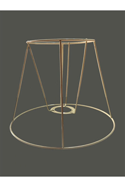 CONANA Conical Lampshade Wire, Skeleton Cream Static Painted E27 (25 cm)