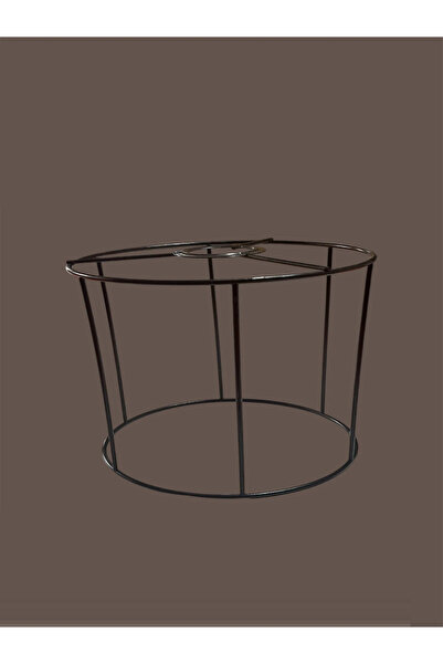 CONANA Cylinder Lampshade, Sconce Wire, Skeleton (Short Size) Black Static Painted E27 (20X15 cm)