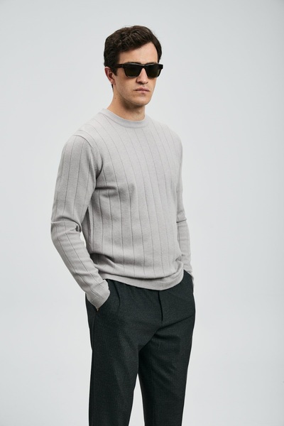 Lufian 112090155 Kent Kazak Men's Sweatshirt Gray