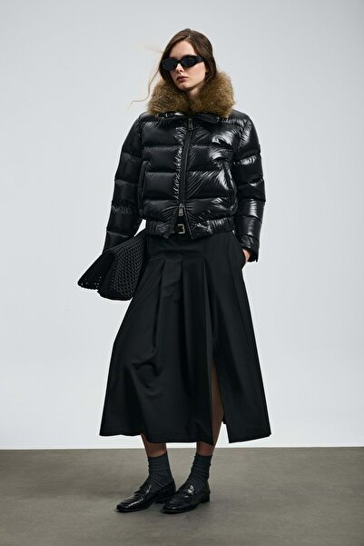 Lufian 122120041 Daisy Goose down Women's Coat Black