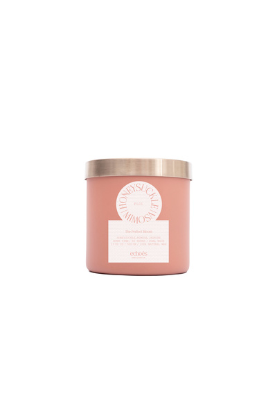 Echoes Premium Scented Candle From - Honeysuckle Mimosa (Luxury Glass Jar), 300g