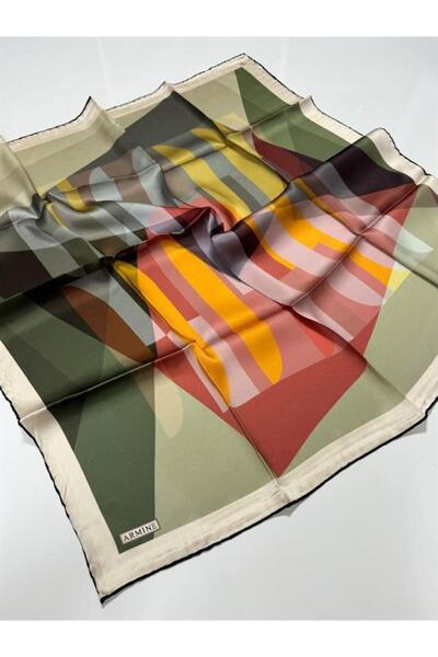 Armine İpek Eşarp Nostalji Serisi Twill 8901-35nt - Twill (TİVİL) Ipek