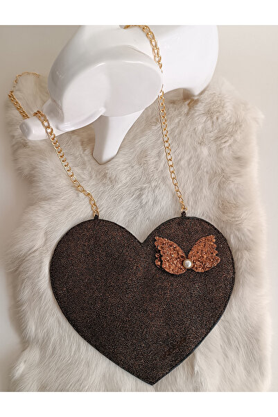 Hodore LoveBerry Справжня шкіра Дитяча сумка З блискітками Кава