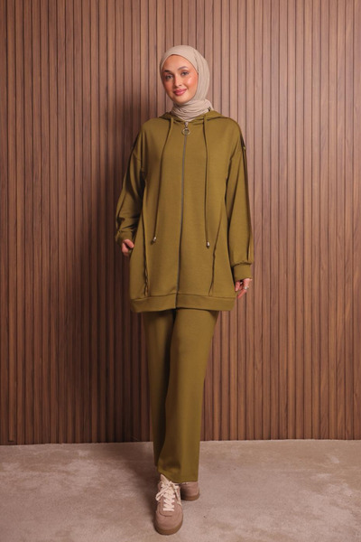 Balenbi Women's Modal Fabric Oversized Hooded Hijab Set 1132