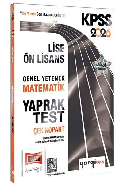 Yargı Yayınları Yargı 2026 KPSS Lise Ön Lisans Matematik Yaprak Test
