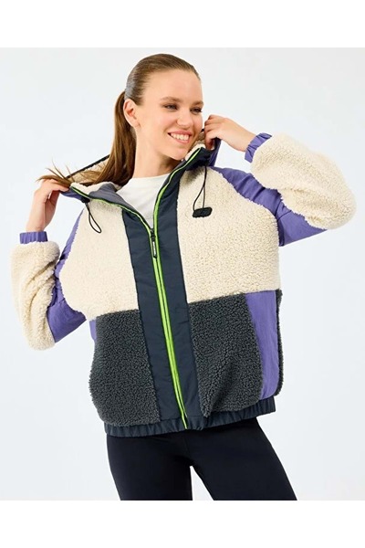 SKECHERS S232311 W Outdoor Fleece Full Zip Sherpa Kadın Mont Kadın Kaban MOR