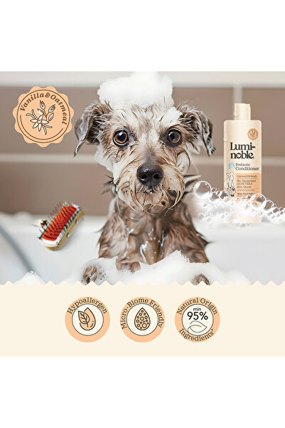 Luminoble Balsam Prebiotic pentru Caini si Pisici, formula Anti-Statica efect de Descalcire, Lumi-Noble, 473ml