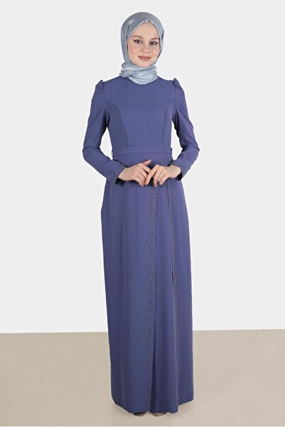 Alvina BONCUK İŞLEME DETAYLI ABİYE ELBİSE 50206