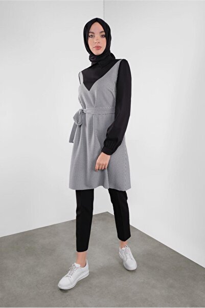 Alvina سترة منقوشة بحزام الخصر - خطاف 41135