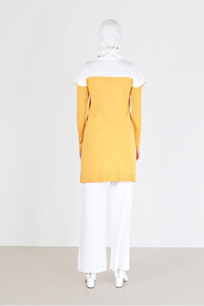 Alvina ΔΙΧΡΩΜΑ ΠΛΕΚΤΟ ΜΕ ΦΡΙΦΡΙ ΤΟΥΝΙΚ 42040