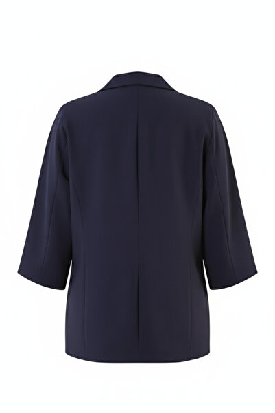 Hanezza Kadın Büyük Beden Yarasa Kol Çift Düğmeli Blazer Ceket - Şık ve Rahat Tasarım