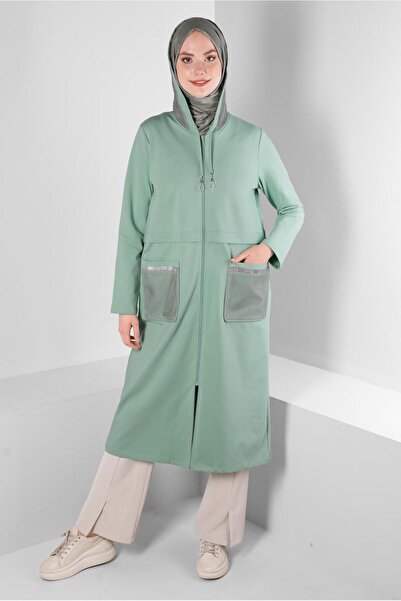 Alvina KAPÜŞONLU CEP DETAYLI EŞOFMAN TUNİK 43665