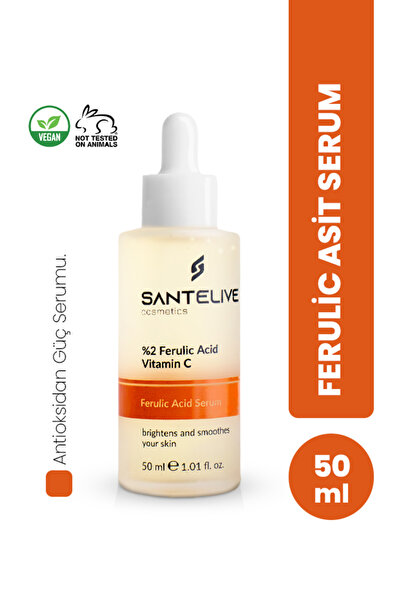 Santelive Ferulik Asit C Vitamini Aydınlatıcı Serum Niasinamid Leke Karşıtı T...