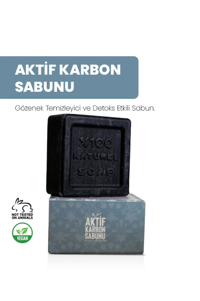 Santelive Doğal Katı Aktif Karbon Sabun 125 gr