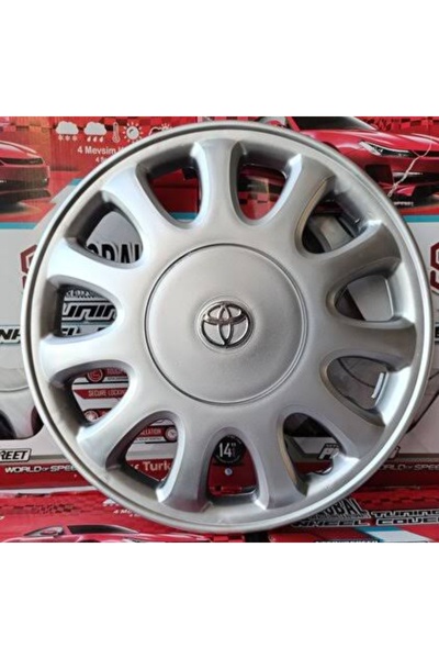 Universal Toyota Corolla Efsane Kasa 1993-1998 14'' İnç Esnek Jant Kapağı //4 ADET// (AMBLEM HEDİYELİ)