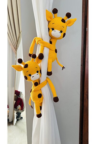 BABYBOUTİQUEHOUSE Amigurumi Zürafa Perde tutucu